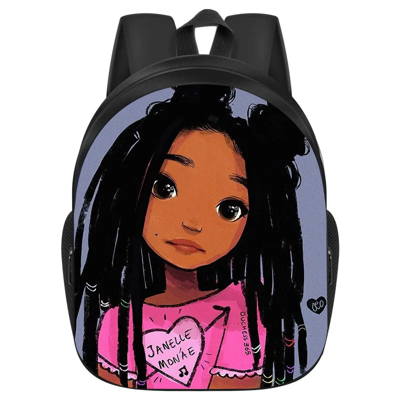 African Girl School Bag Primary And Secondary School Students Backpack African Girl - Style 15-One Size