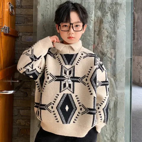Super Western Style Fashionable Tops Fall Winter Stretch Knit