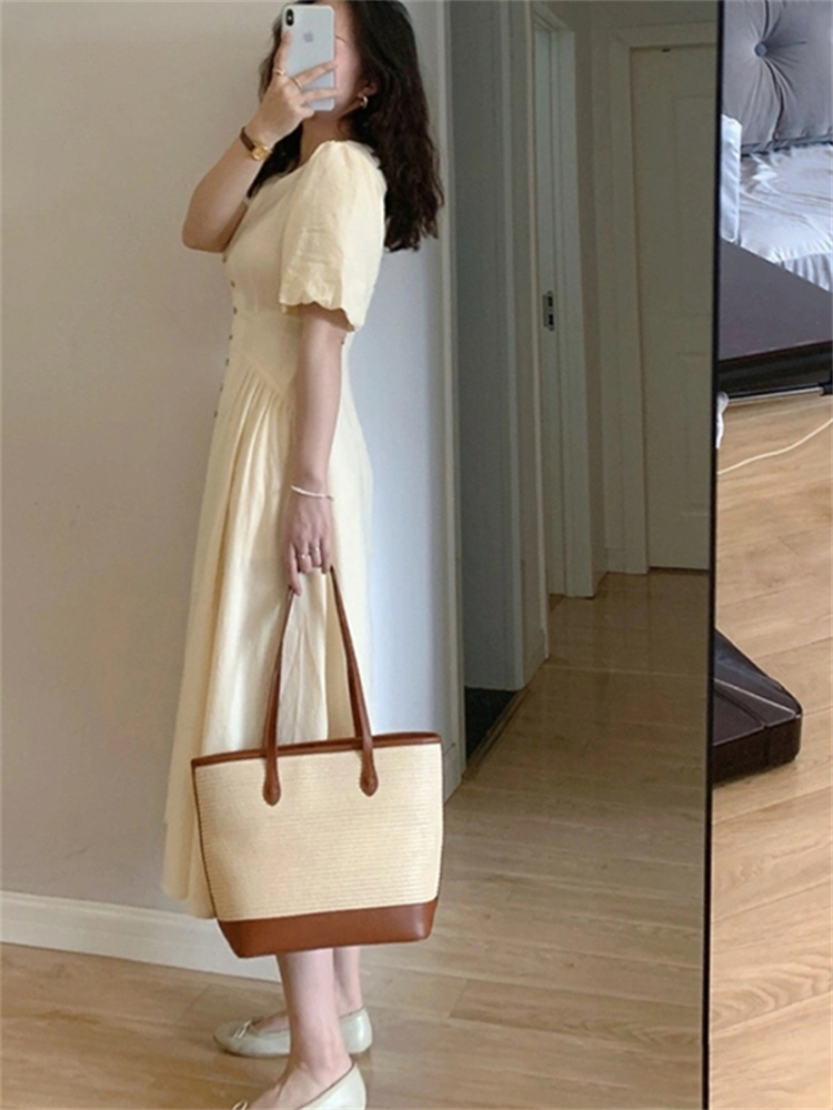 V-Neck High-Waist Maxi Dress, picture 3 of 5