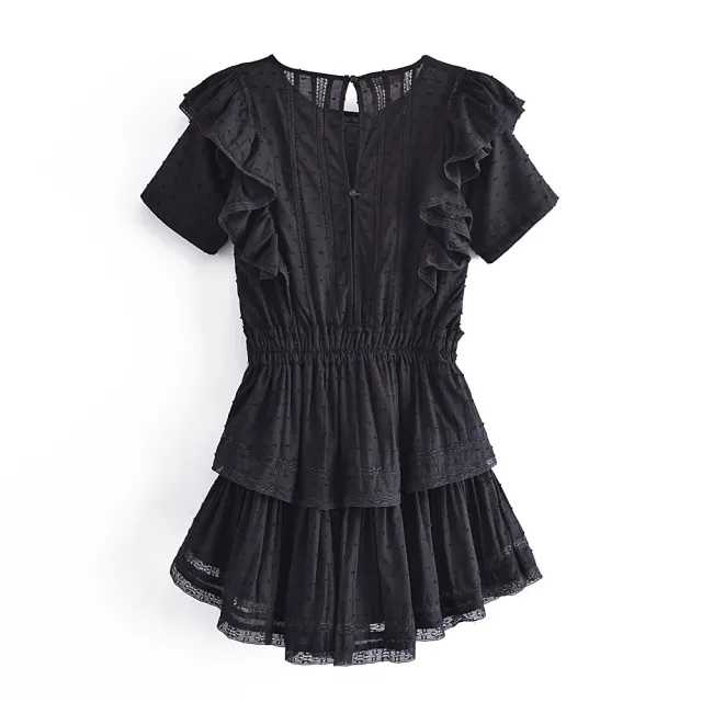 European And American Fashion Lace Dress Black - Shop at LoveMi