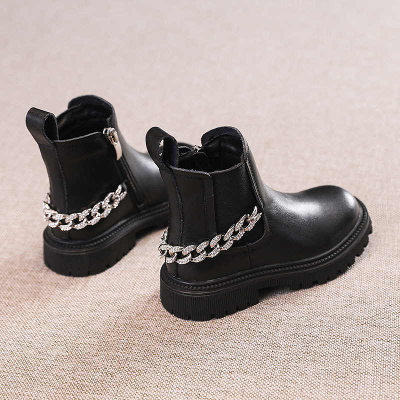 Girls British Style Boots Fashion All-match