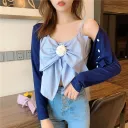 Single Dark Blue Cardigan