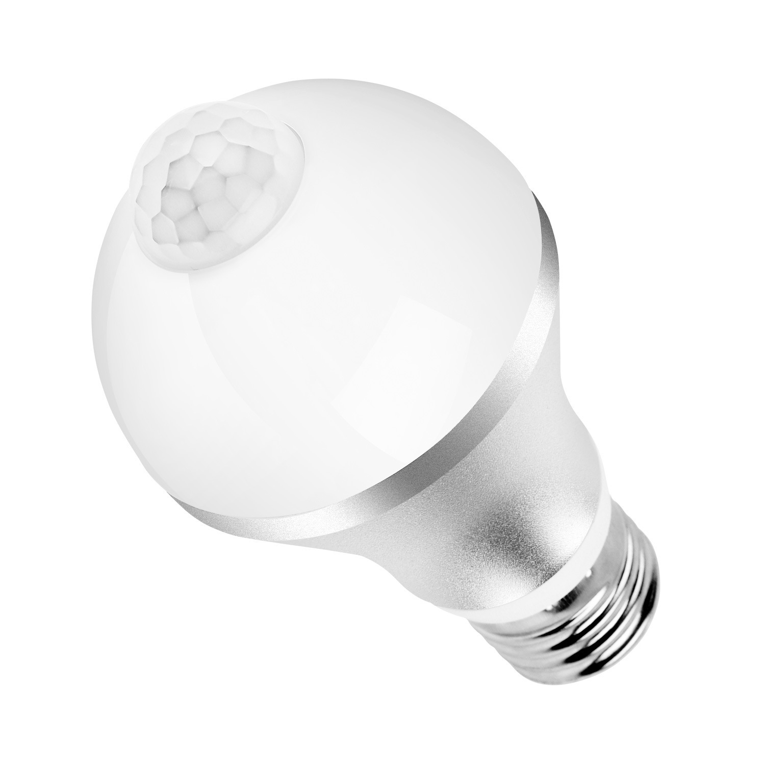 E27 Motion Sensor Light Bulb 9W 6500K Dusk To Dawn Automatic On-Off LED Light Bulb Indoor Outdoor Use