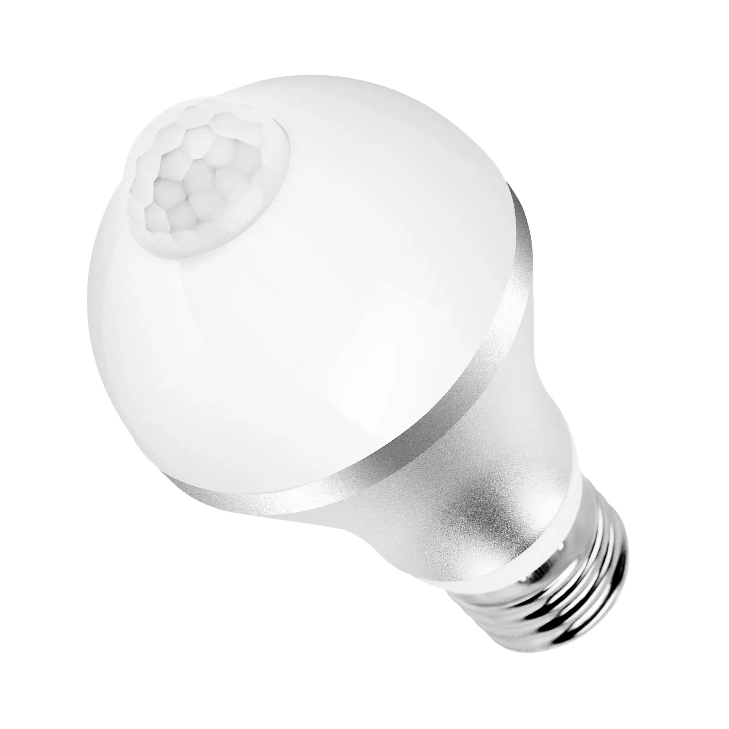 E27 Motion Sensor Light Bulb 9W 6500K Dusk To Dawn Automatic On-Off LED Light Bulb Indoor Outdoor Use