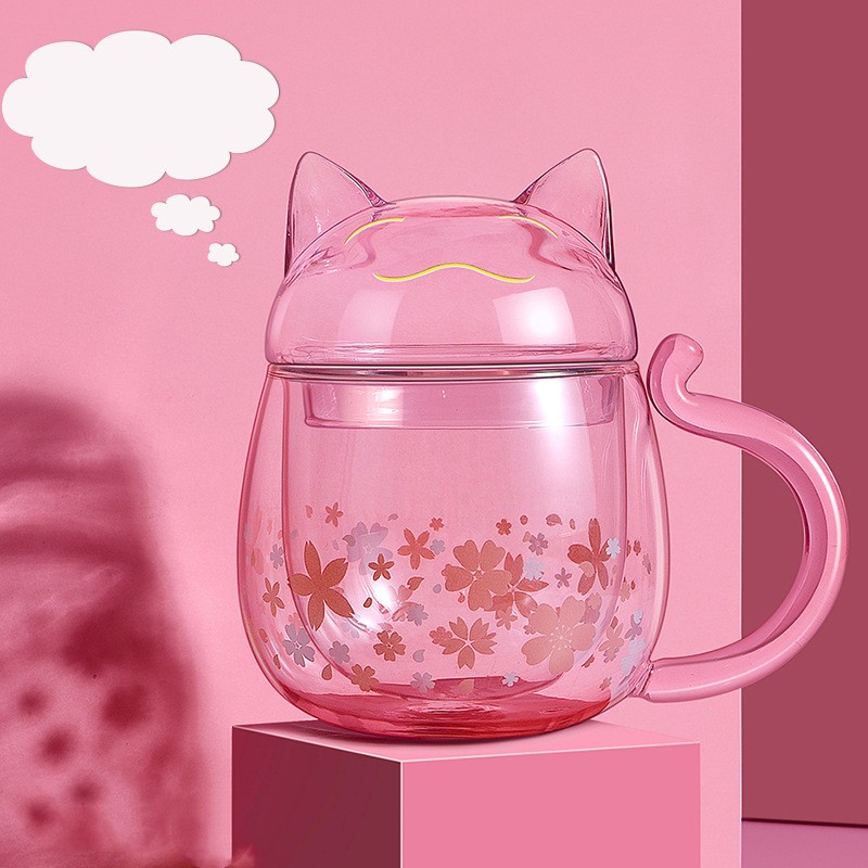 High Borosilicate Heat-resistant Double Layer Glass Cup