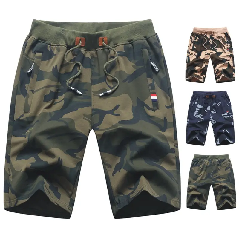 Men's Casual Camo Five Pants Teen Fashion Sports Shorts Men's
