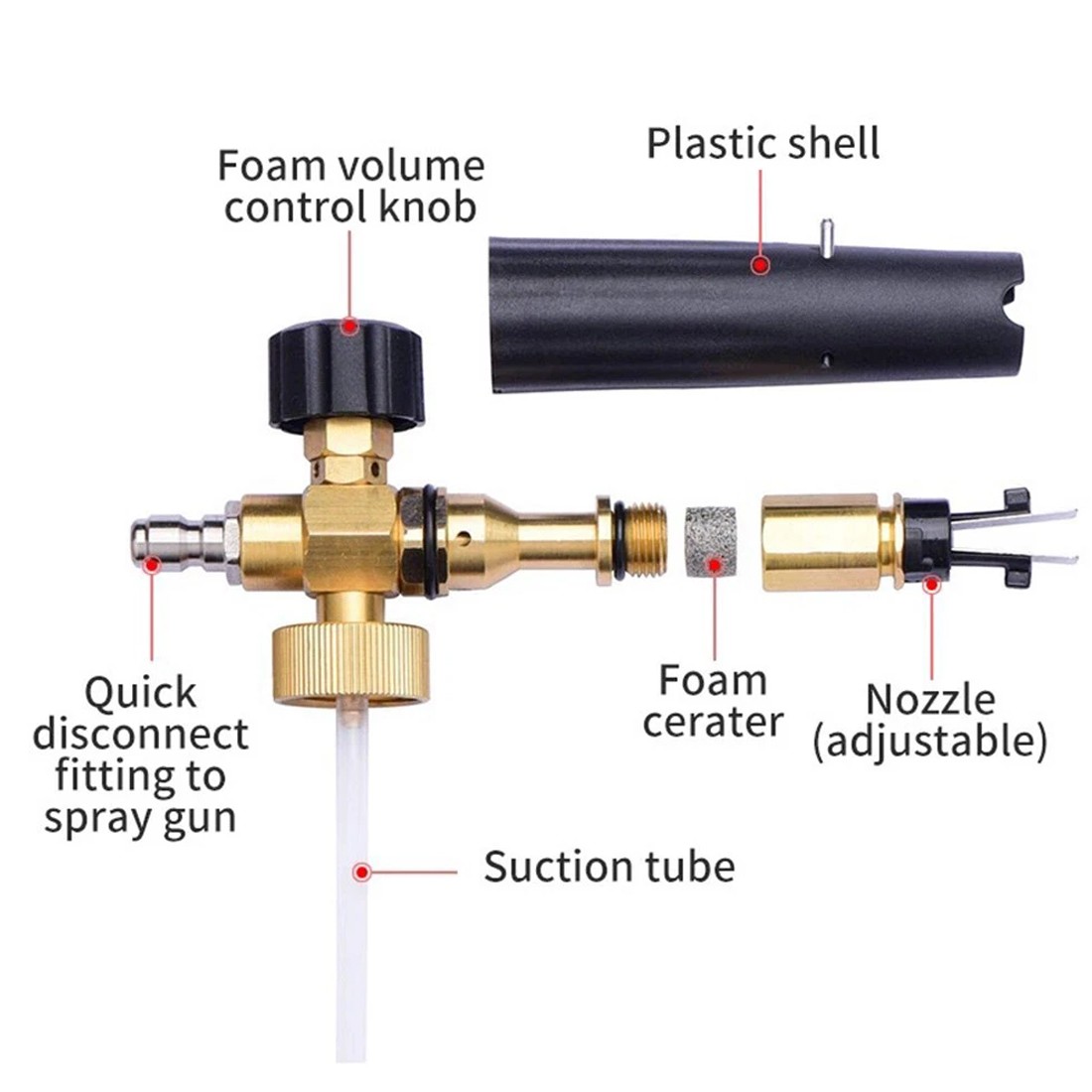 Quick Release Snow Foam Lance Pressure Washer Gun Soap Cannon Bottle 1L — image 8