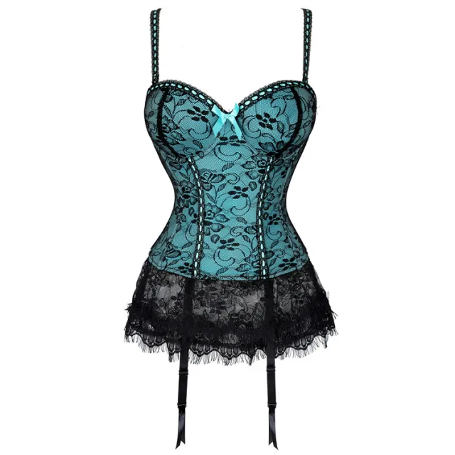 Breathable Shapewear Shoulder Straps Garter Green - Shop at LoveMi