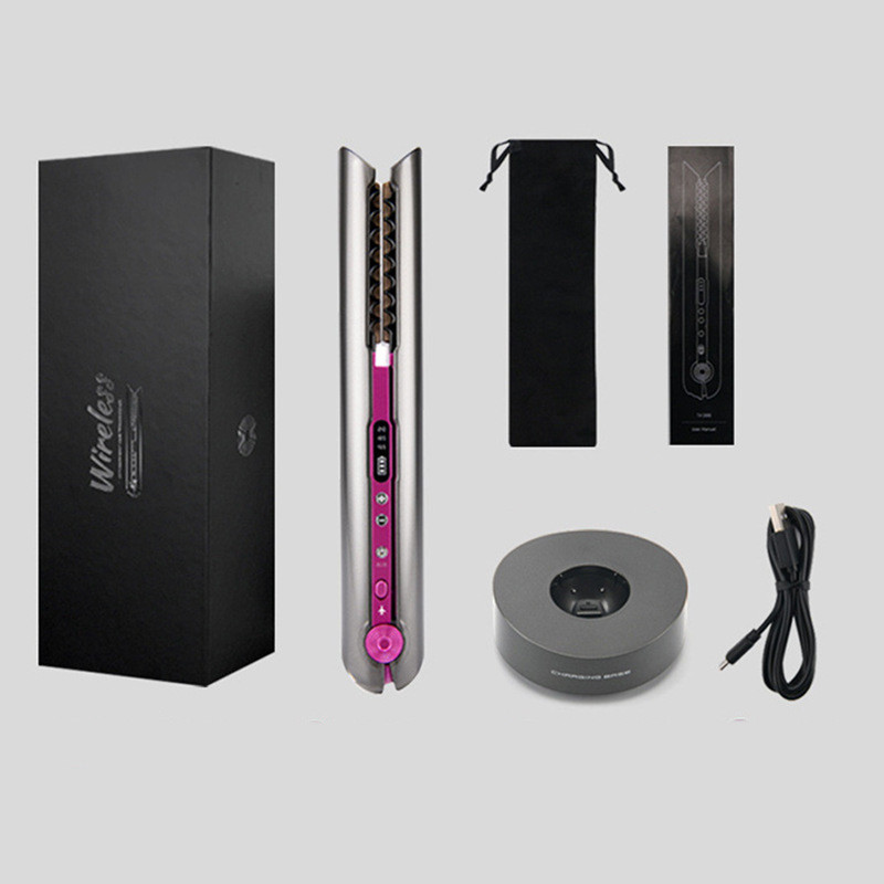 Portable USB Wireless Charging Curler With Base - Shop at LoveMi