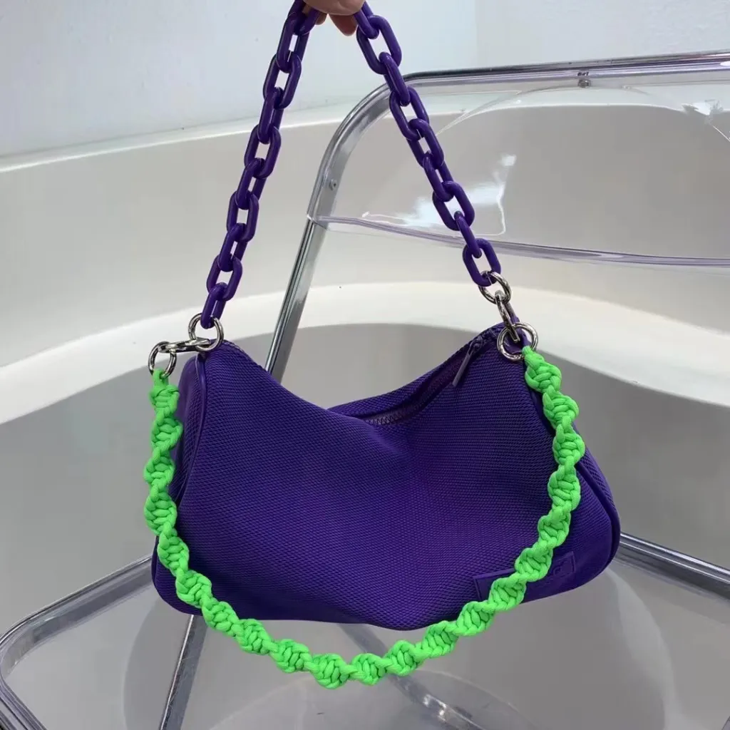 Summer New Shoulder Bag Men's Niche Design - Purple