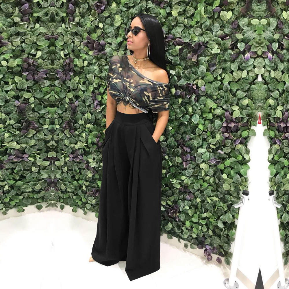 Fashion Personality Flared Trousers Wide-leg Casual Wide-leg Pants