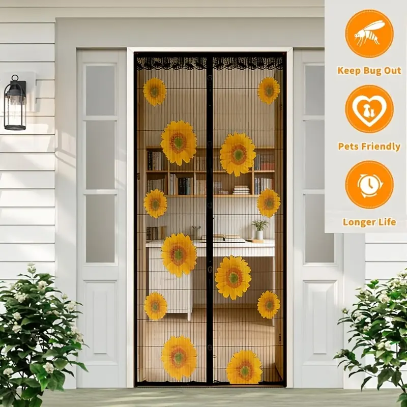 One Automatic Self-closing Magnetic Screen Door