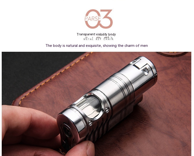 Title 5, Metal Inflatable Four-straight Cigar Lighter