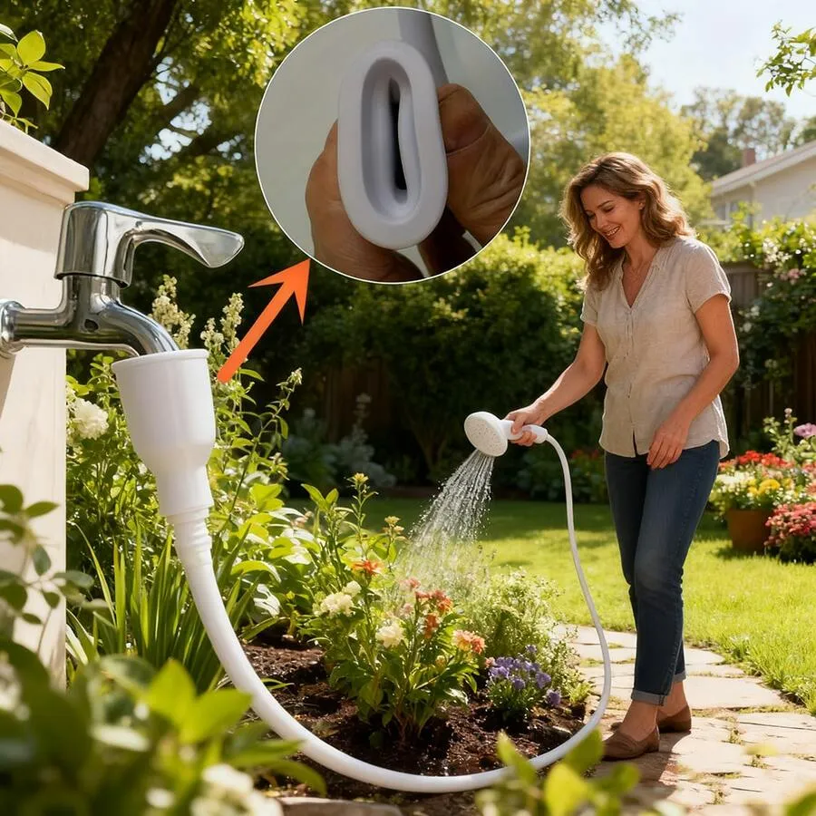 Portable Handheld Faucet Sprayer, Easy To Install Faucet Adapter, Shower Head For Shampooing And Pet Bathing, Durable ABS Material, Ideal For Home, Travel And RV Use