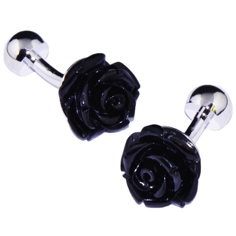 Black Rose Cufflinks