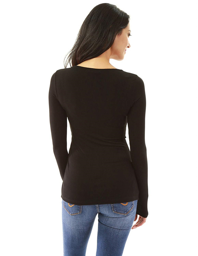 Title 4, Sexy Deep V-Neck Off-Shoulder Long-Sleeved Slim...