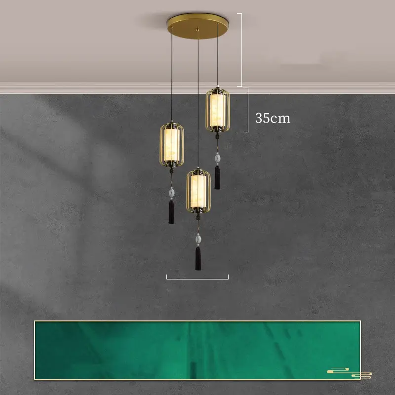 New Chinese Zen Bedroom Bedside Lamp Hanging