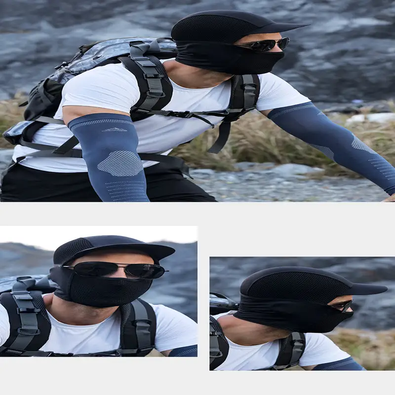 Sun Protection Headgear With Brim Men's Outdoor Sports Riding Small Hat