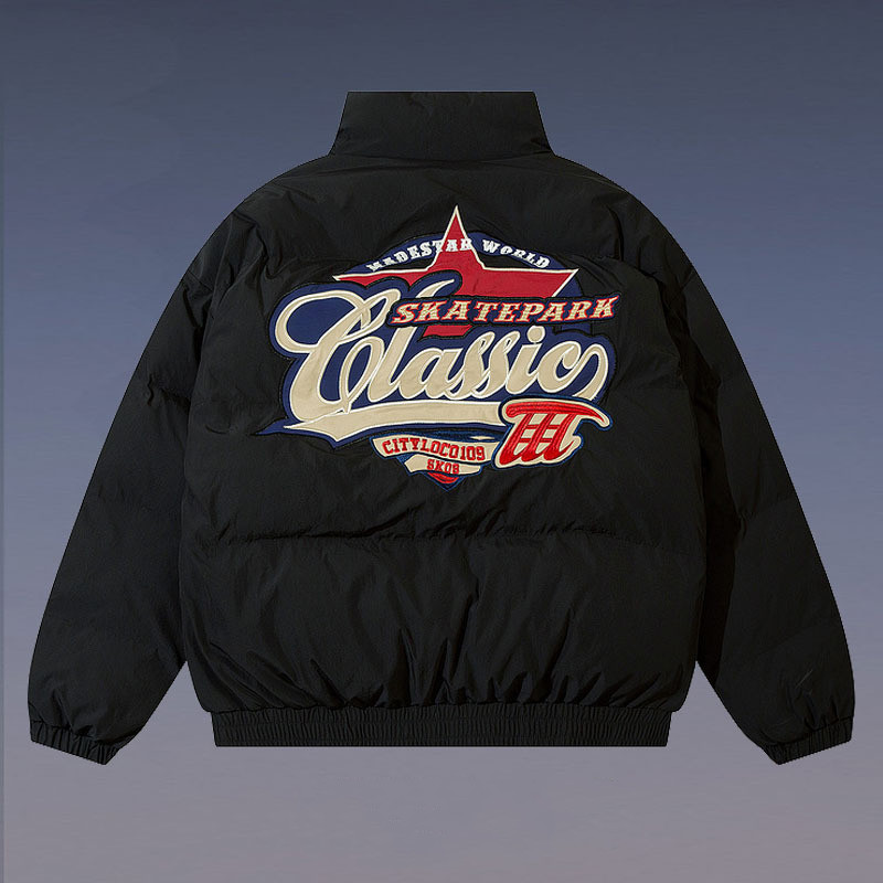 Men's And Women's Letter Embroidered Cotton Jacket — image 1