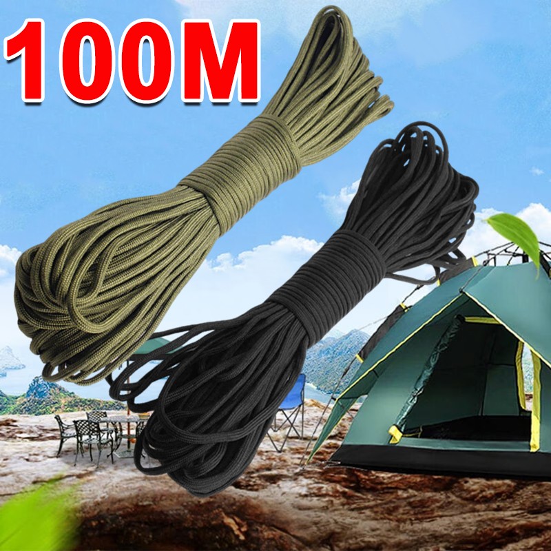 328FT 4mm 7 Strand Core 550 Paracord Parachute Cord Camping Tent Rope Color — image 10