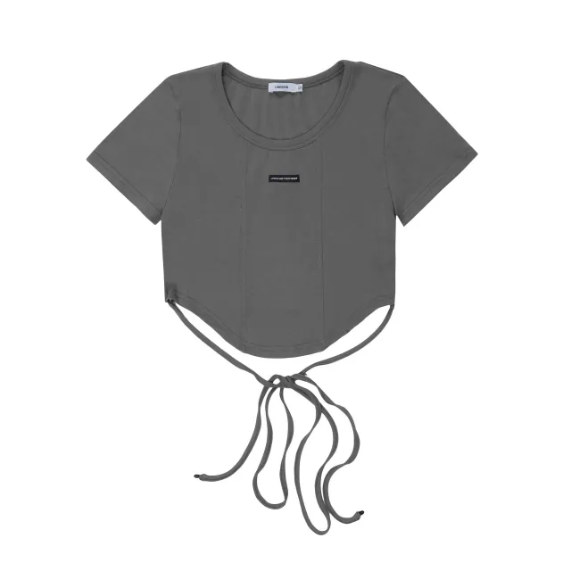 Women's Clothing Series Street Fashion Slimming Short Sleeve Grey - Shop at LoveMi