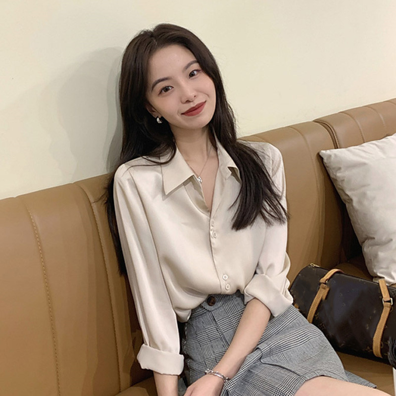 Women's Temperament Loose Long Sleeve Shirt Top