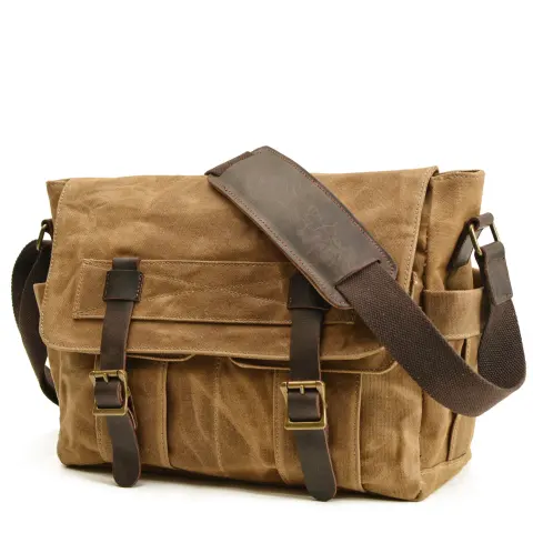 Retro Men's Shoulder Bag Fashion Computer Messenger Bag