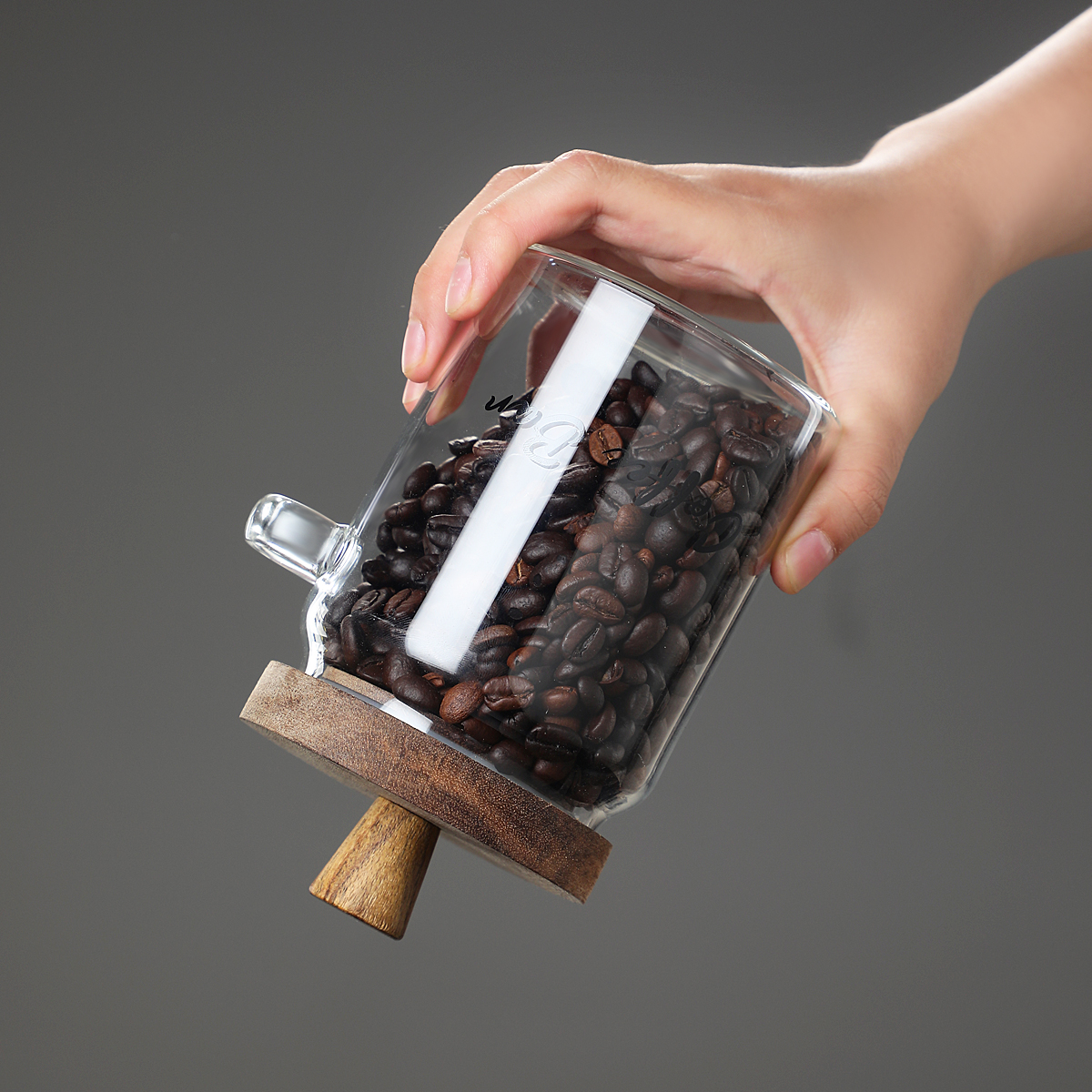 1 Pcs 25 OZ Glass Coffee Jars With Spoons, Candy Jars, Biscuit Jars, Storage Jars, Tea Jars, Snack Jars, Seasoning Jars, Salt Jars, Pepper Jars