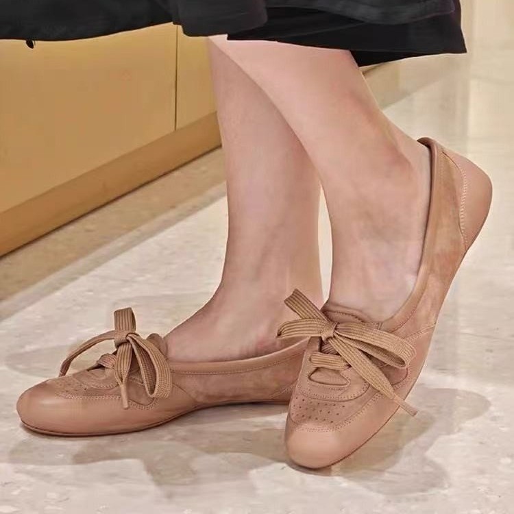 Lace-Up Mid-Cut Flats, picture 4 of 5