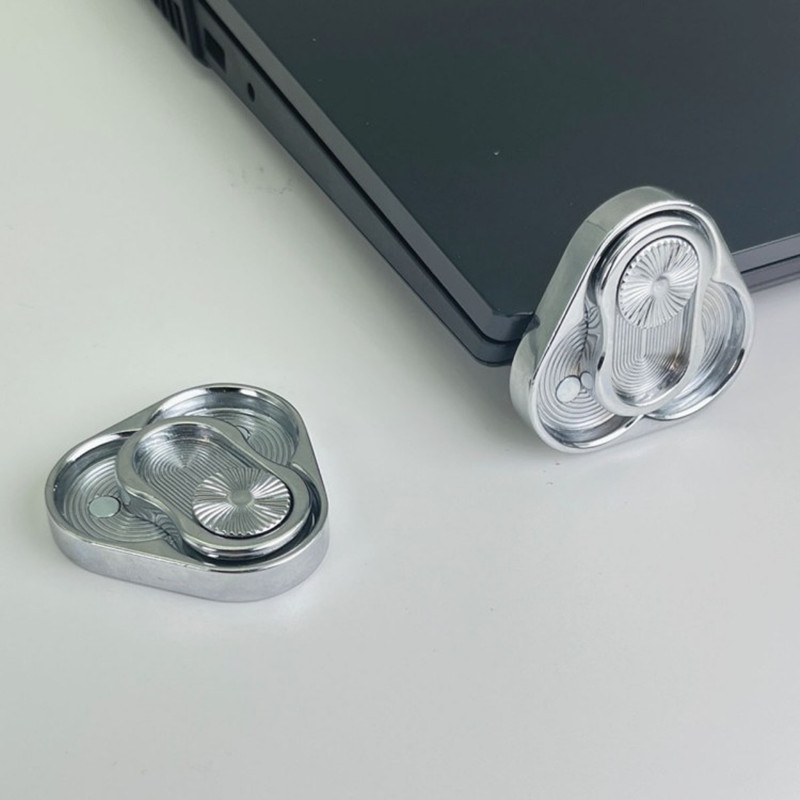 Triangular Metal Push Slider Fidget
