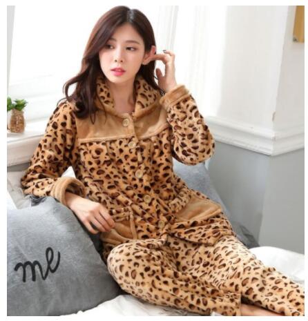 Title 9, Pajamas Womens Warm And Thick Flannel Long-sle...