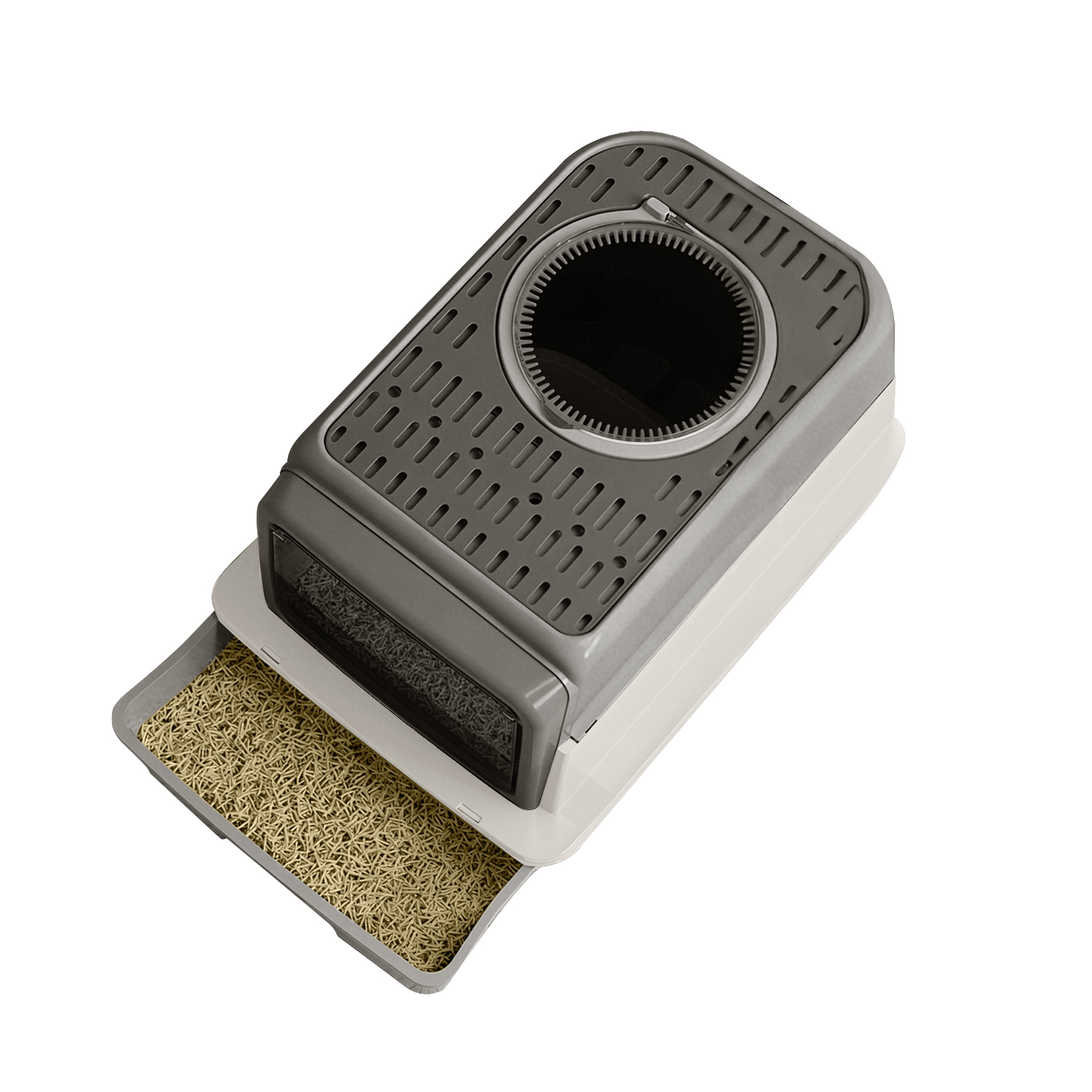 Only Self Pickup---Three-compartment Cat Litter Box