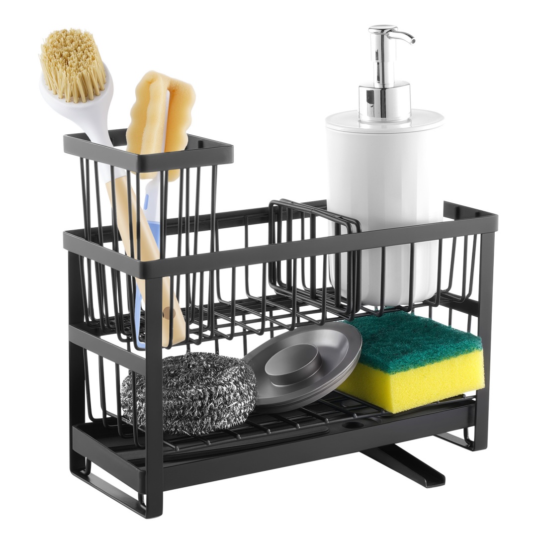 Kitchen Sink Caddy Organizer Sponge Holder For Kitchen E Ssentials Storage — foto 6