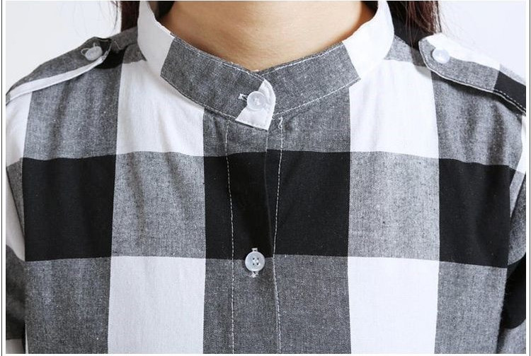 Title 10, Slim Fit Plaid Long Sleeved Shirt