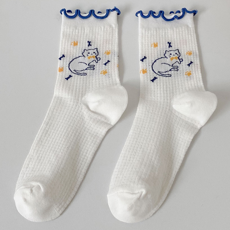 Title 10, Mesh Tube Socks White Cute Japanese Style