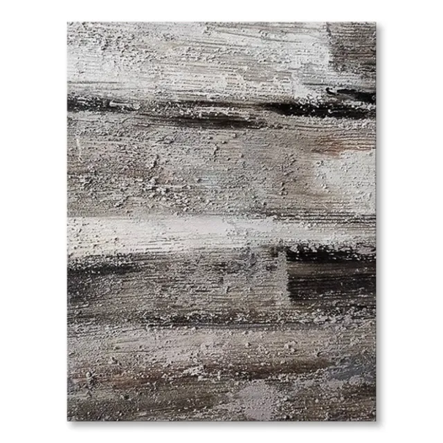 Handmade Oil Painting Canvas Wall Art Decoration Grey Colors Texture Simple Abstract For Home Living Room Decor Rolled Frameless Unstretched Painti... Without Inner Frame - Shop at LoveMi