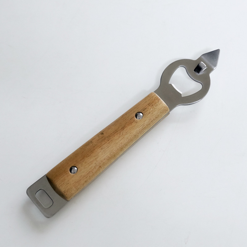 Title 2, Stainless Steel Solid Wood Handle Bottle Opener...