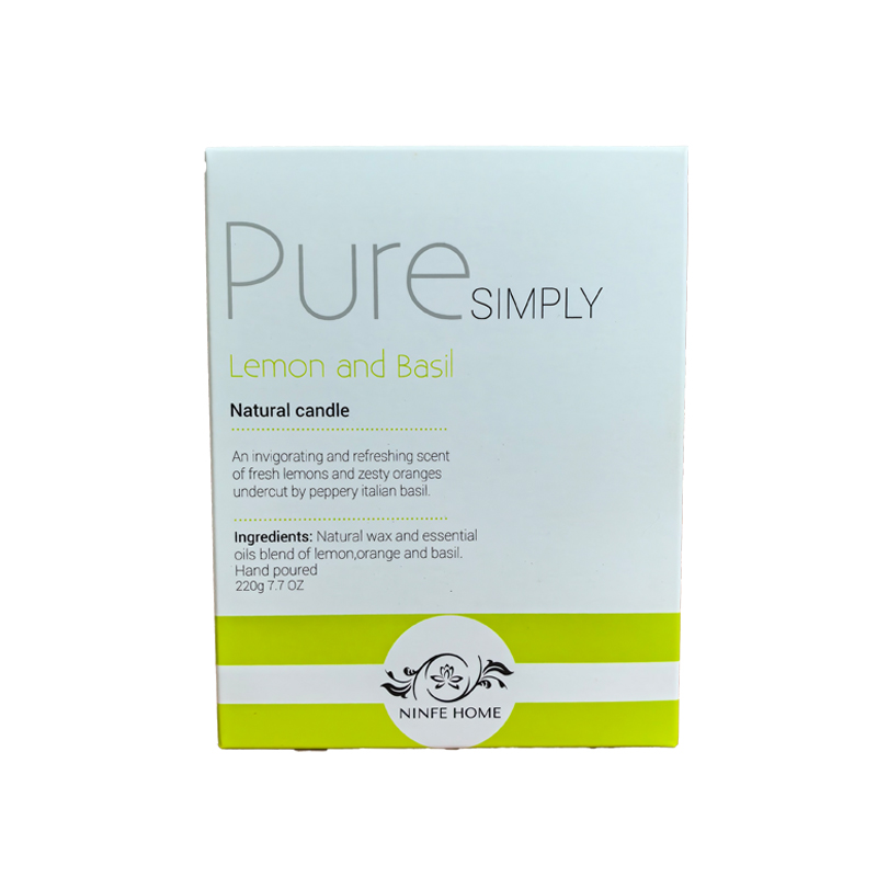 Soy Wax Scented Candle, Citrus Bergamot Lavender Basil Cardamom Patchouli Vetiver Oakmoss, Herbaceous Woody Aromatherapy Candle For Home Relaxation