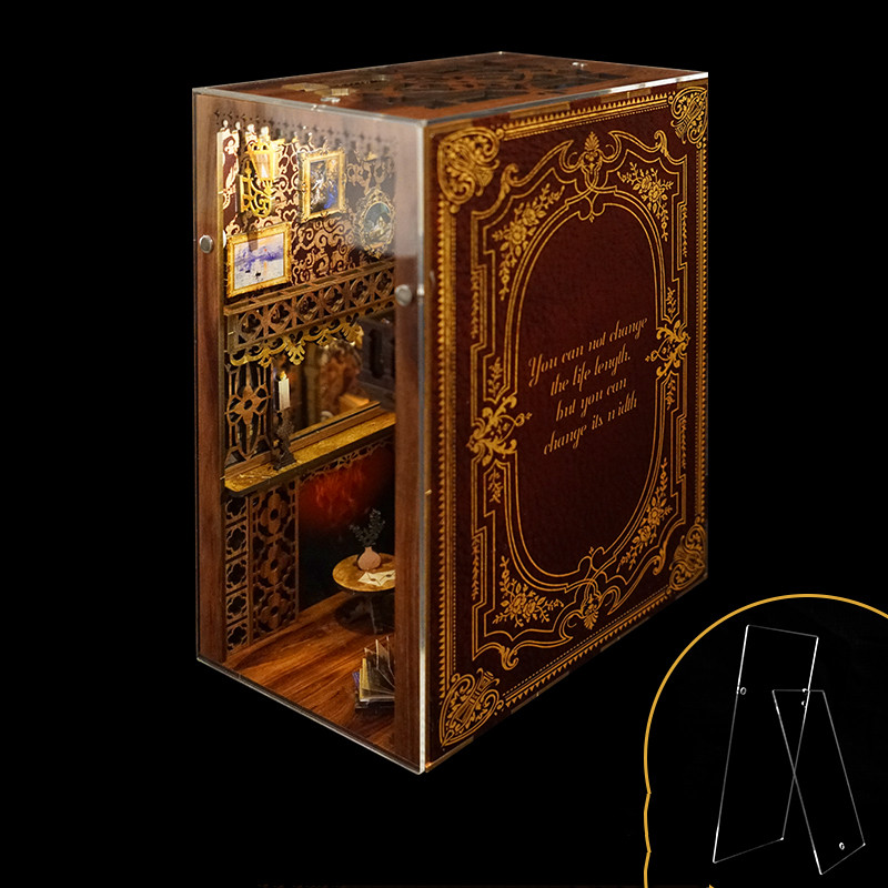 Handmade DIY Bookstand Assembled Miniature Model Ideas - Picture 10 of 20