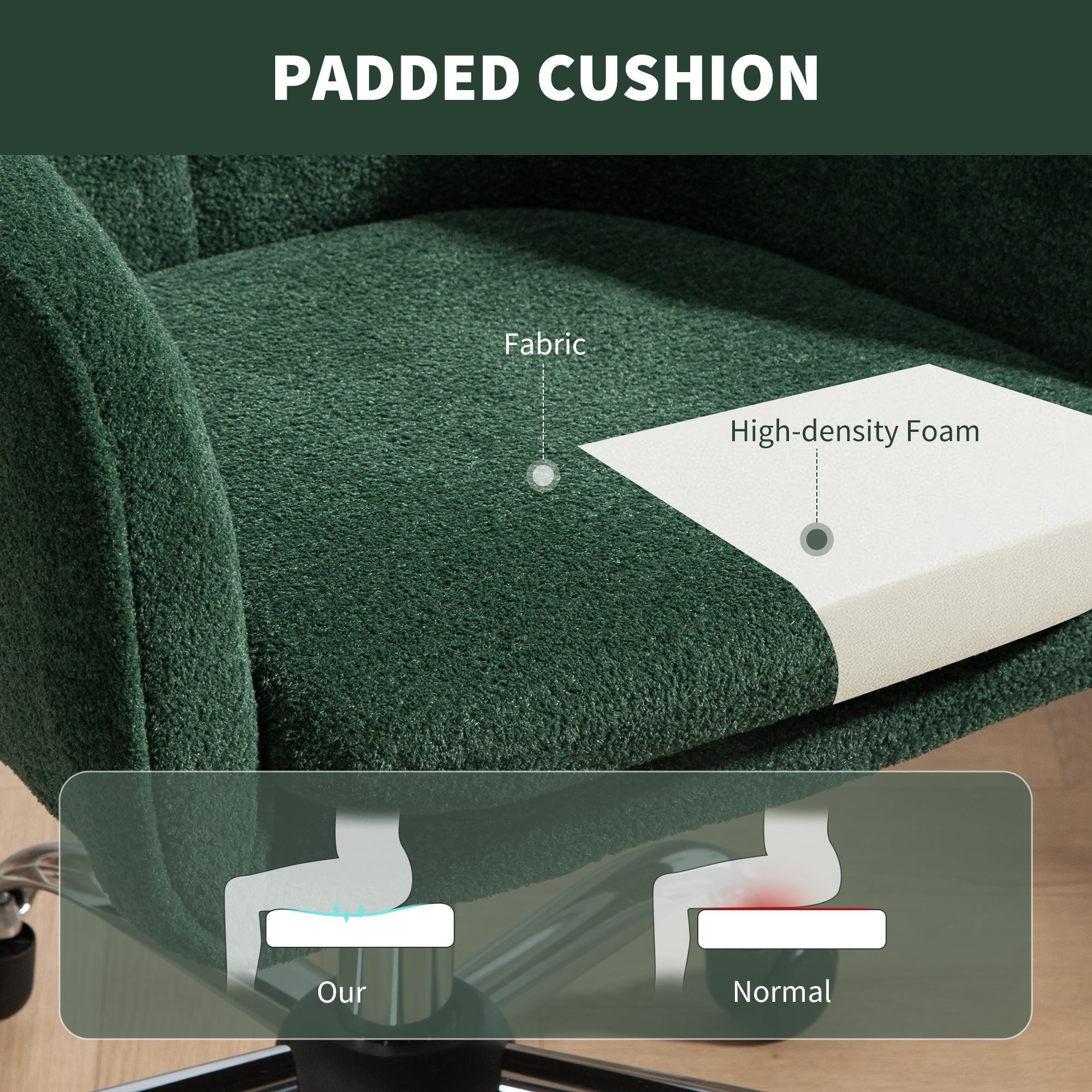 Snow Flannel Office Chair — image 5