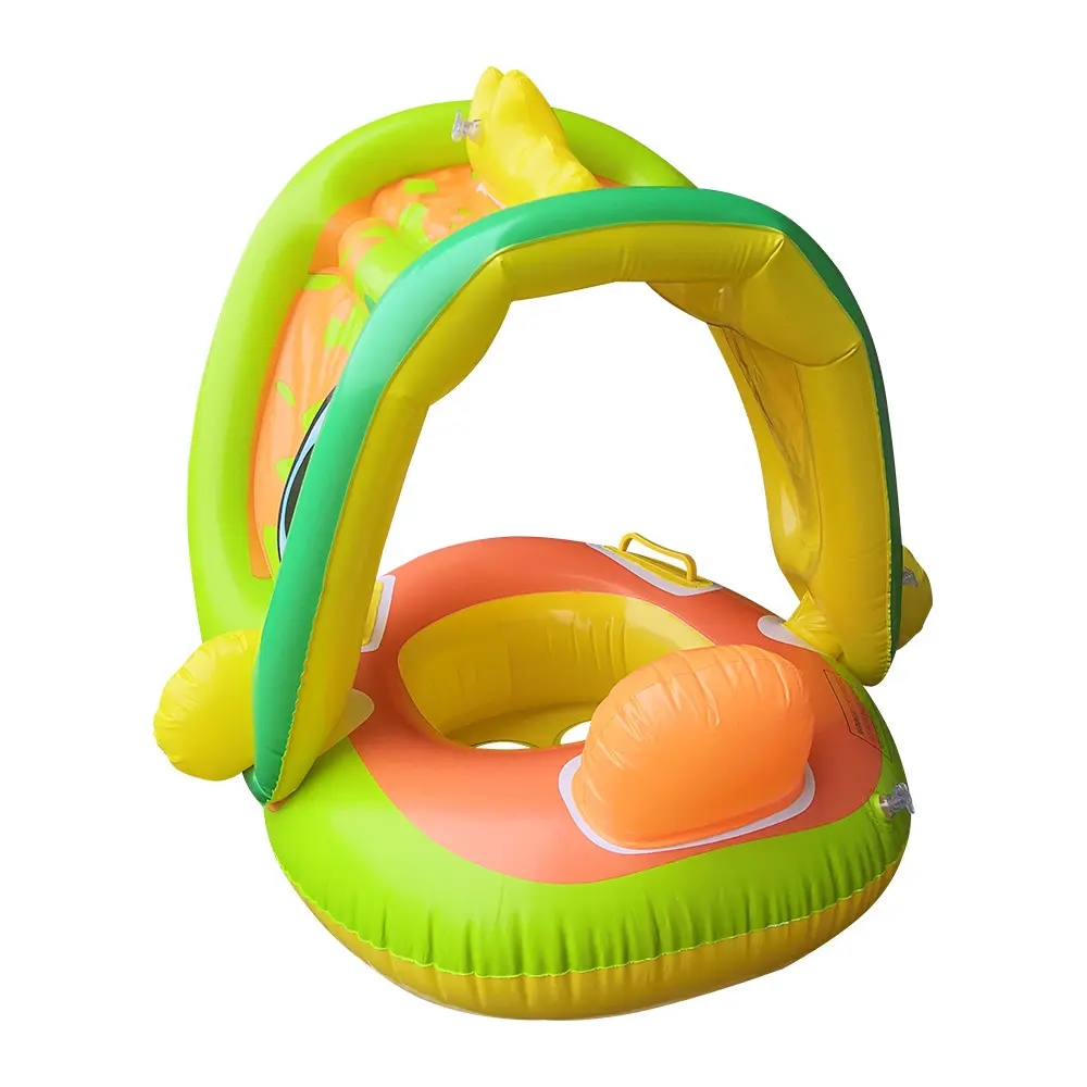 Childrens Swimming Rings Inflatable Detachable Canopy Seat