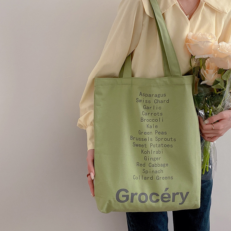 Korean Version Of Sweet And Simple Canvas Portable Shoulder Bag