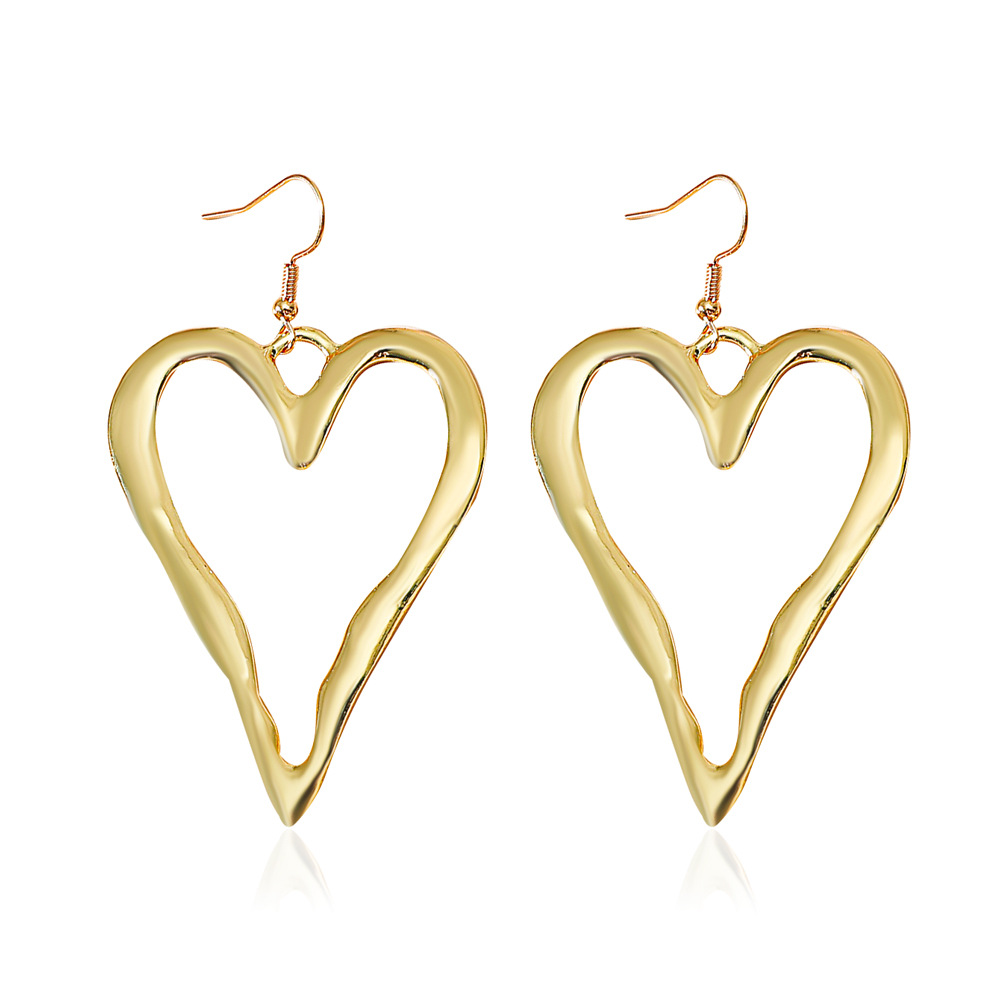 Title 5, Irregular With Personality Love Heart Earrings ...