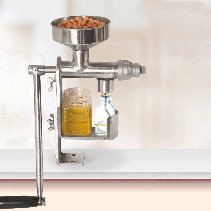 Title 5, Hand Crank Small Oil Press Household Non-electr...