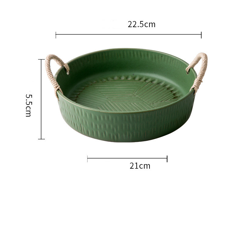 Title 4, Household Handmade Binaural Ceramic Tableware Bowl