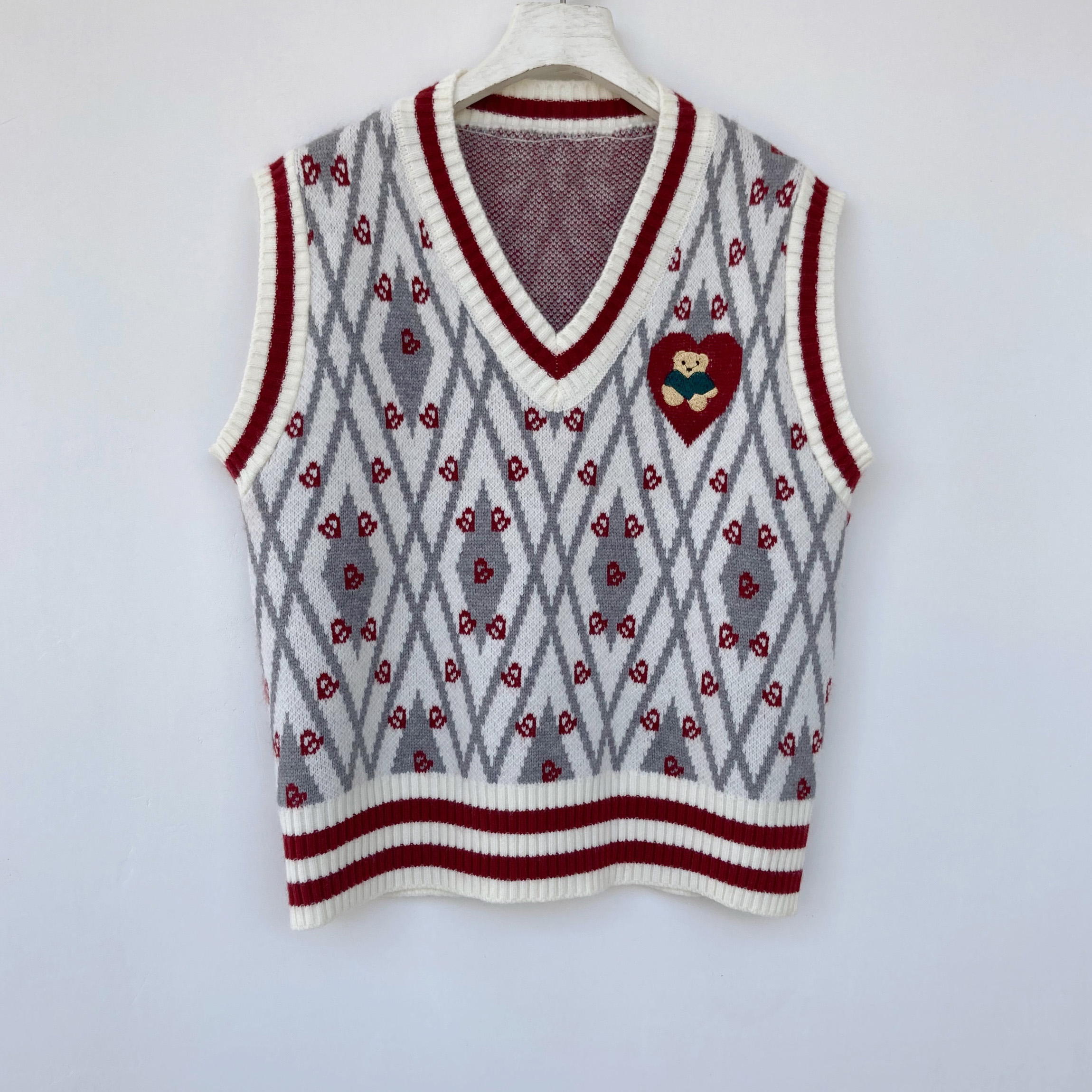 Girl Loose Lazy College Style Cardigan Coat - Image 5