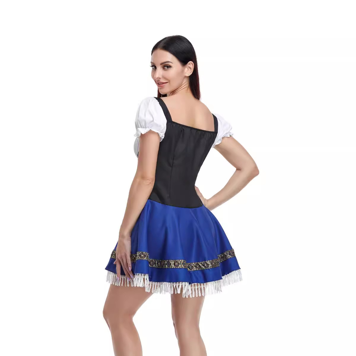 Halloween Maid Uniform for Barmaid Dress. Product information: Fabric Name: Polyester Size Information: S 34-36 72(28.4') 88(34.6') 69 M 38-40 76(29.9') 92(36.2') 70 L 42-44 80(31.5') 96(37.8') 71 XL 46 84(33.1') 100(39.4'')72 2XL 48 88(34.6') 104(40.9')7