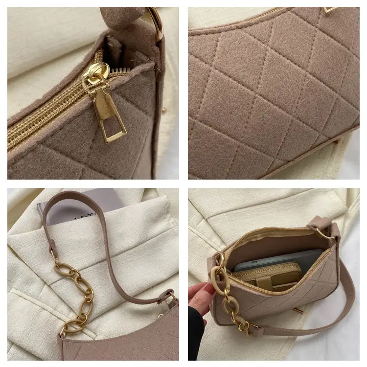 Trendy Simple Underarm Chain Shoulder Bag