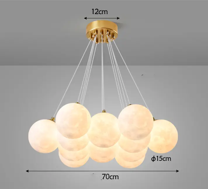 Nordic Modern Minimalist Creative Moon Bubble Living