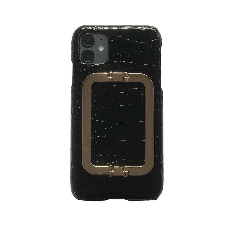 Funda retro patrón verde anti caída hebilla cuadrada